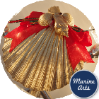 8387 - Festive Decor - Golden Scallop